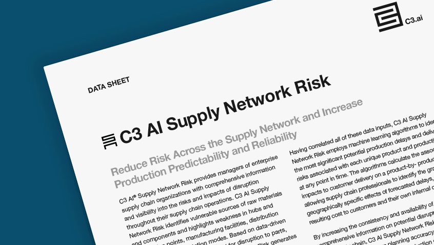 C3 AI Supply Network Risk